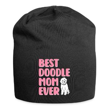 Beste Doodle-Mama aller Zeiten Golden Doodle Hunde - Jersey-Beanie - Schwarz - Vorne