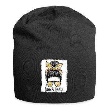 Lunch Woman Cafeteria Employee - Jersey Beanie - black - Front