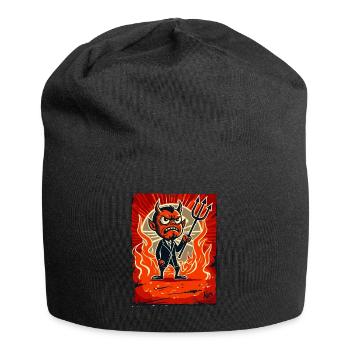 Petit Satan en colère gérant de l’enfer - Bonnet en jersey - noir - Devant
