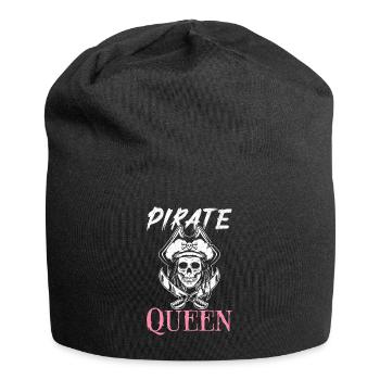 Pirate Queen Pirate Girl Captain - Jersey Beanie - black - Front