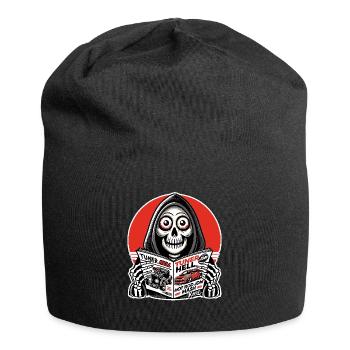 Sensenmann liest JDM Auto-Tuner-Magazin - Jersey-Beanie - Schwarz - Vorne