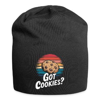 Cookies Cookie Keks Kekse Schokolade - Jersey-Beanie - Schwarz - Vorne