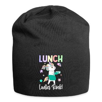 Lunch ladies rock! Lunch Lady Cafeteria Crew - Jersey Beanie - black - Front