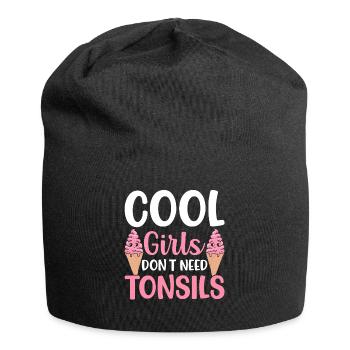 Cool girls don't need surgery to - Jersey Beanie - black - Front