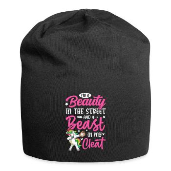 Softball Girl Beauty In The Street And Beast In My - Jersey Beanie - black - Front