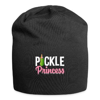Pickle Princess Pickle Girl Gurkengrafik für - Jersey-Beanie - Schwarz - Vorne