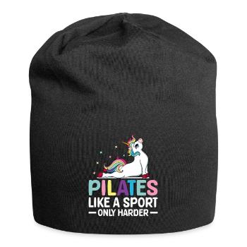 Pilates wie ein Sport, nur härter Pilates-Trainer - Jersey-Beanie - Schwarz - Vorne