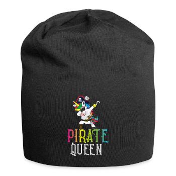Reine des Pirates Femme Capitaine Crâne de Pirate - Bonnet en jersey - noir - Devant