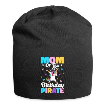 Maman de l’anniversaire Pirate Pirates Anniversaire Pirate - Bonnet en jersey - noir - Devant