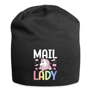 Mail Lady Postal Service Female Postman - Jersey Beanie - black - Front