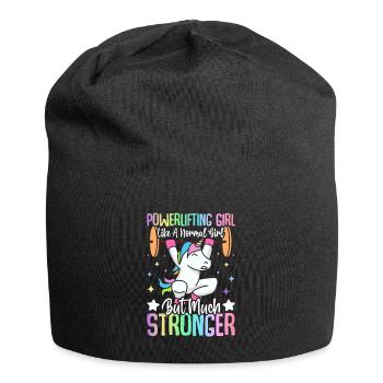 Powerlifting Girl Like Normal Girl Powerlifter - Jersey-Beanie - Schwarz - Vorne