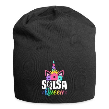 Salsa Queen Salsa-Tänzerin Salsa-Tanz Illustration - Jersey-Beanie - Schwarz - Vorne