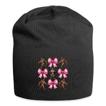 Coquette Bogen Bigfoot Sasquatch Yeti Rosa - Jersey-Beanie - Schwarz - Vorne