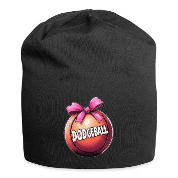 Coquette noeud Dodgeball Team Ruban Rose Maman - Bonnet en jersey - noir - Devant