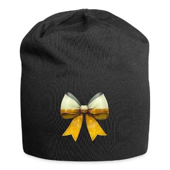 Bière artisanale Coquette Bow Brasserie de la fête des mères - Bonnet en jersey - noir - Devant