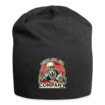 Büro-Leben für die Firma, Arbeiten bis zum Tod - Jersey-Beanie - Schwarz - Vorne