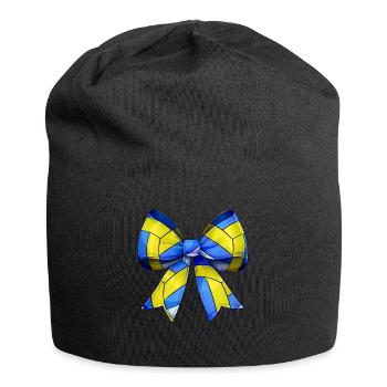 Coquette Bow Volleyball Pattern Mothers Day - Jersey Beanie - black - Front