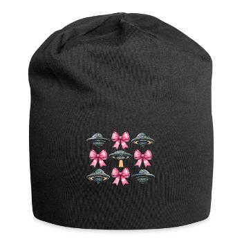 Coquette Bow UFO Alien Mothers Day Band Mom Girl - Jersey Beanie - black - Front