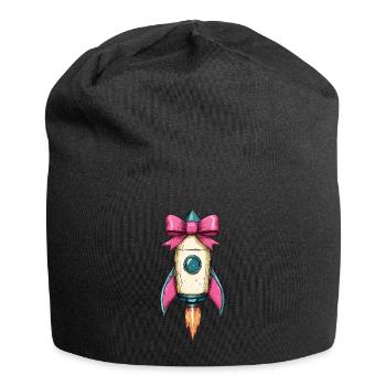 Coquette proue fusée spatiale navette spatiale - Bonnet en jersey - noir - Devant
