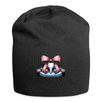 Coquette Bow Go Kart Racer Kart Fête des Mères Rose - Bonnet en jersey - noir - Devant