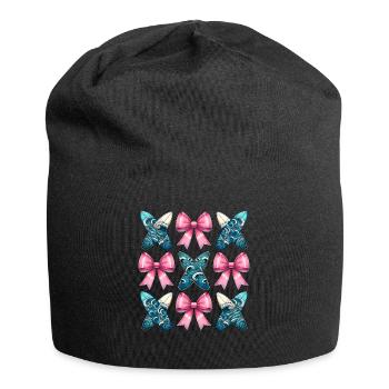 Coquette Bogen Surfen Mütter Tag Surfboarder - Jersey-Beanie - Schwarz - Vorne