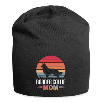 Border Collie disant drôle Border Collie cadeau - Bonnet en jersey - noir - Devant