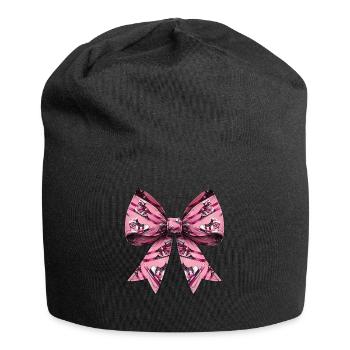 Coquette Bow Skiing Ski Mom Mothers Day Muster - Jersey-Beanie - Schwarz - Vorne