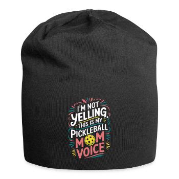 Pickleball Saying Mom Funny Pickleball Gift - Jersey Beanie - black - Front