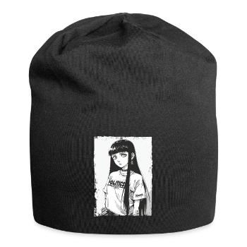 Cartoon Girl japonais et politique - Bonnet en jersey - noir - Devant