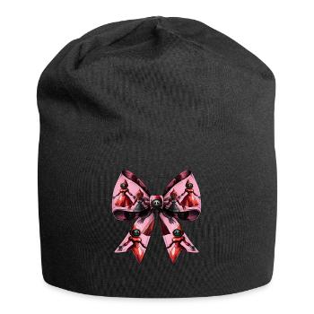 Coquette Bow Flatwoods Monster Cryptid - Jersey Beanie - black - Front