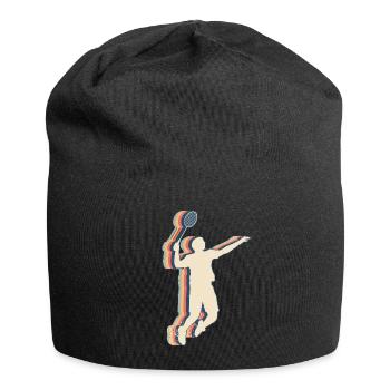 Joueur de badminton Entraîneur d’équipe Entraîneur Rétro - Bonnet en jersey - noir - Devant