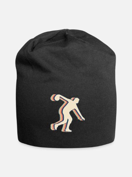 Bowling Bowler Team Trainer Trainerin Retro Line - Jersey-Beanie - Schwarz