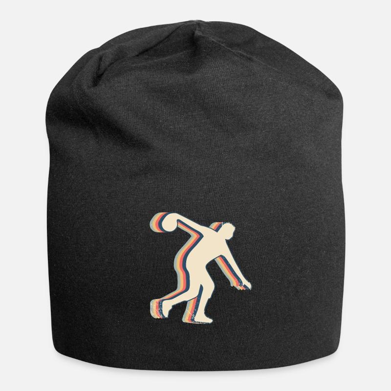 Bowling Bowler Team Trainer Trainerin Retro Line - Jersey-Beanie - Schwarz