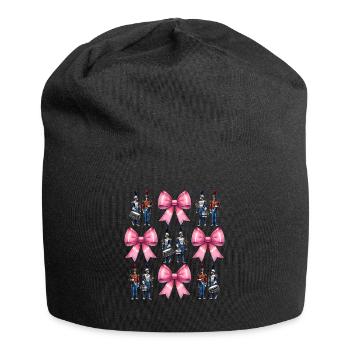 Coquette arc fanfare musicien fille - Bonnet en jersey - noir - Devant