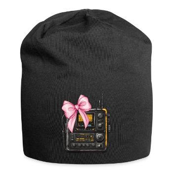 Coquette Bow Amateurfunkerin Amateurfunkerin - Jersey-Beanie - Schwarz - Vorne