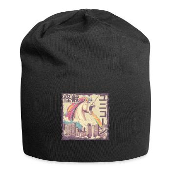 Kaiju Unicorn Japanese Monster Rainbow - Jersey Beanie - black - Front