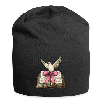 Kokette Bogen Christlicher Pastor Bibel Taube Mama - Jersey-Beanie - Schwarz - Vorne
