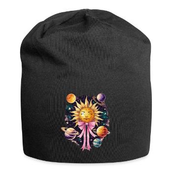 Arc coquet Système solaire Planètes solaires - Bonnet en jersey - noir - Devant