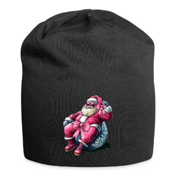 Noeud Coquet Père Noël - Bonnet en jersey - noir - Devant
