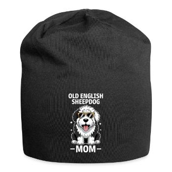 Old English Sheepdog Saying Joke Sheepdog Gift - Jersey Beanie - black - Front