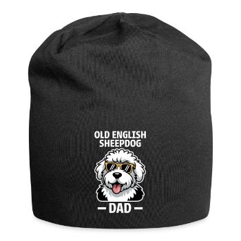 Old English Sheepdog Spruch Witz Sheepdog Geschenk - Jersey-Beanie - Schwarz - Vorne