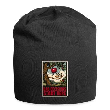 Paradise – Bad Decisions Start Here - Jersey Beanie - black - Front