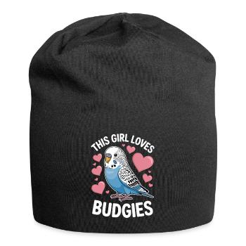 Perruche disant drôle de perruche cadeau - Bonnet en jersey - noir - Devant