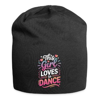 Tanzen Spruch Mädchen Tanz Lustig Tanzen Geschenk - Jersey-Beanie - Schwarz - Vorne