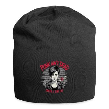 Punk ist nicht tot wenn ich es so sage - Jersey-Beanie - Schwarz - Vorne