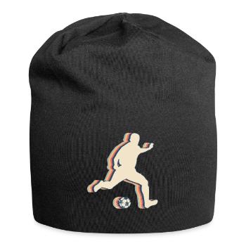 Fußballspieler Mannschaft Trainer Trainer Retro - Jersey-Beanie - Schwarz - Vorne