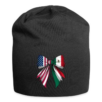 Coquette Bow Mexico Roots Heritage Mexican Pride - Jersey-Beanie - Schwarz - Vorne
