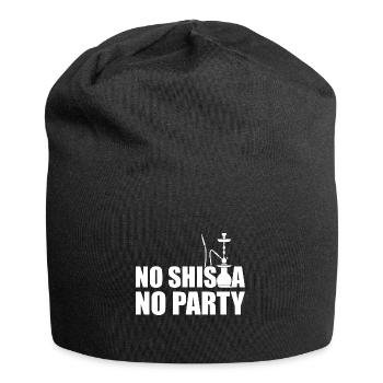 Keine Shisha Keine Party - Jersey-Beanie - Schwarz - Vorne