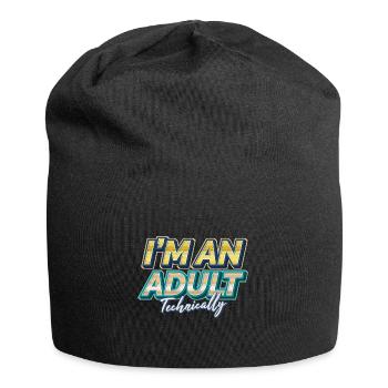 Teenager - Jersey-Beanie - Schwarz - Vorne
