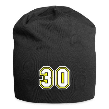 Symbole de 30 chiffres - Bonnet en jersey - noir - Devant